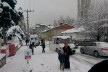 İlçelerde kar manzaraları