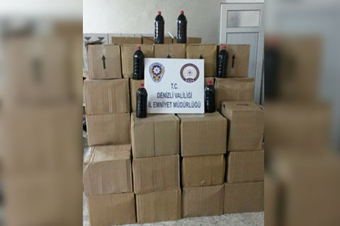 700 litre şarap ele geçirildi