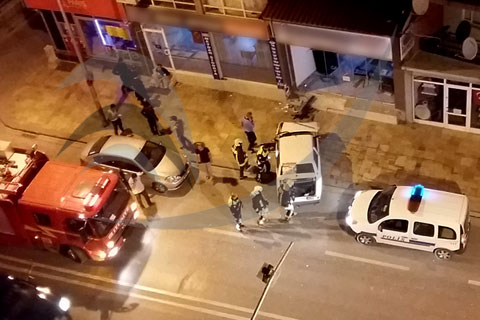 Atatürk Caddesi’nde korku dolu anlar