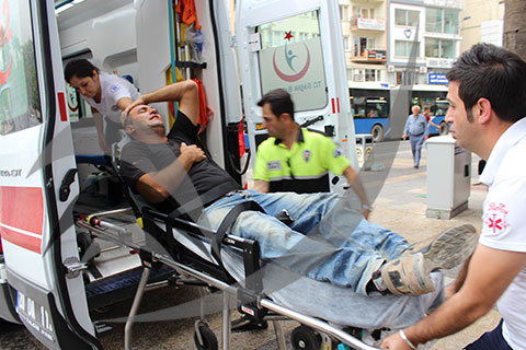 Kalp krizi araç kullanırken yakaladı