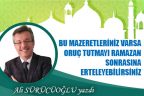 Sahur ve iftarın fazileti