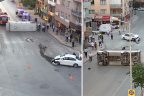 Trafik faciasının teğet geçtiği kaza