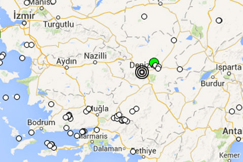 ÇAL’DA DEPREM PANİĞİ