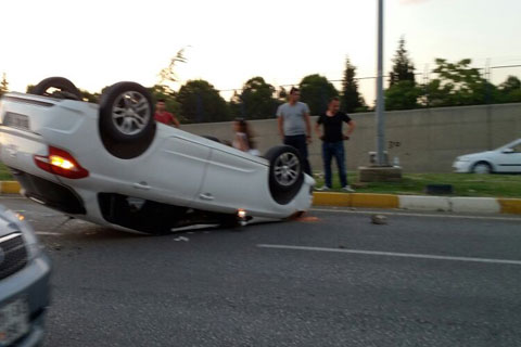 Yine Askeri Saha Yolu yine kaza