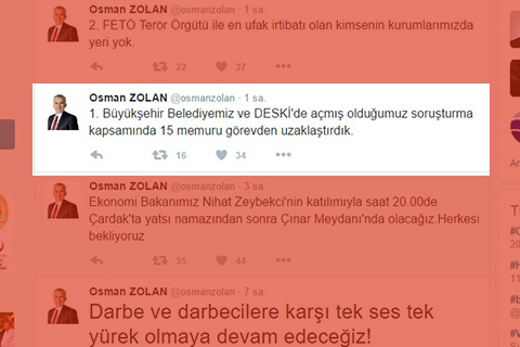 Büyükşehir’de FETÖ operasyonu
