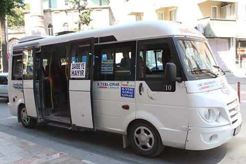 Dolmuşçulardan darbe girişimine tepki