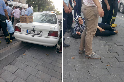 Kayalık’ta korkutan kaza