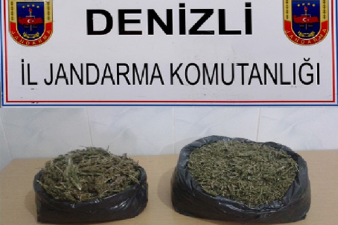 Çivril ve Honaz’da 2 kilo esrar ele geçirildi