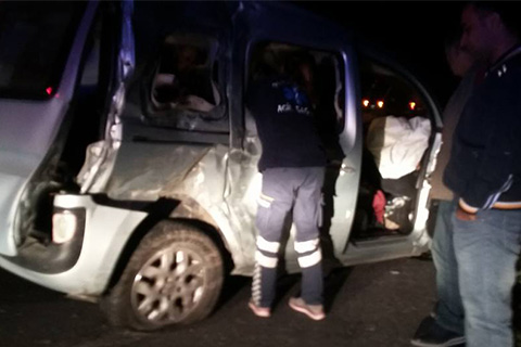 Cenaze için geldiler, kaza kurbanı oldular
