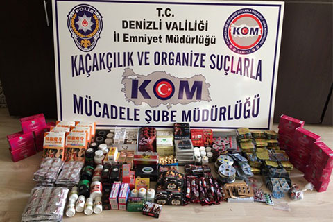 Denizli polisinin hap operasyonu