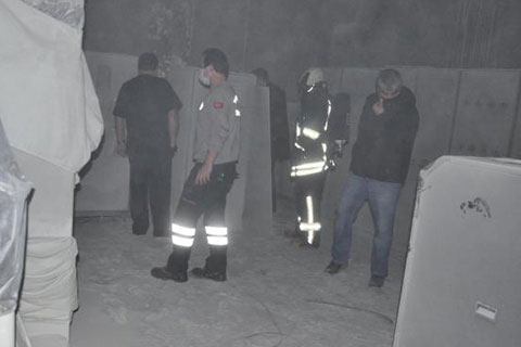 Servergazi Devlet Hastanesi’nde yangın paniği