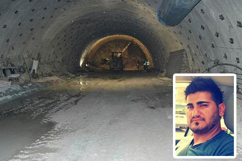 Tünel inşaatında kepçenin altında kalan işçi öldü