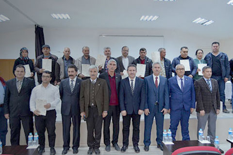 Organik tarımcılara sertifikaları verildi