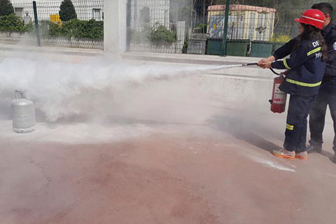 Final Okulları’nda yangın tatbikatı