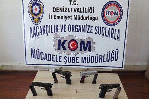 Buharkent’ten Denizli’ye silah satmaya gelen kişi yakalandı