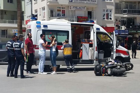 Çınar Meydanı’nda korkutan kaza