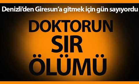 Ataması yapılan doktor bıçakla kendini keserek intihar etti
