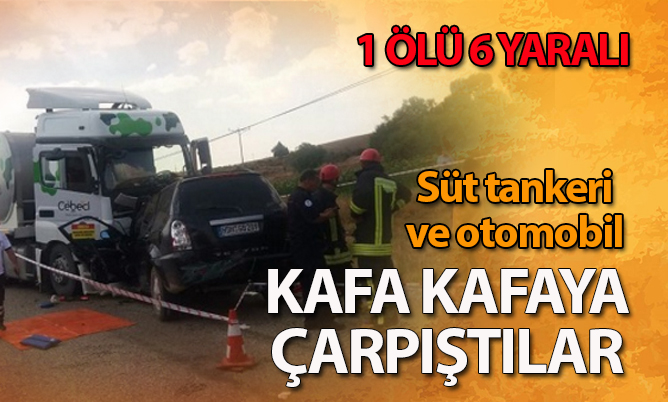 Acıpayam’da kaza; 1 kişi öldü 1’i ağır 6 yaralı var