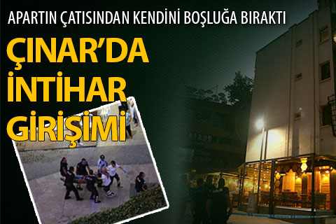Kaldığı apartın çatısından kendini boşluğa bıraktı