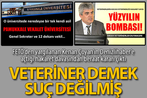 Mahkemeden beraat kararı çıktı. Veteriner demek suç değil