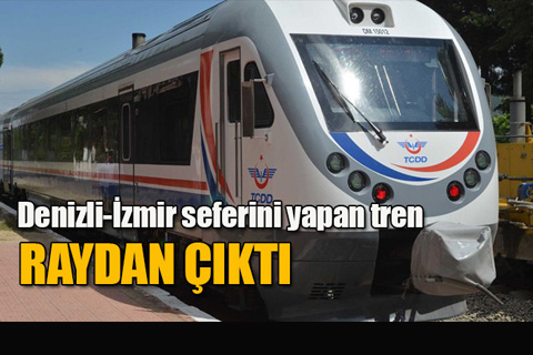 Denizli-İzmir seferi yapan tren raydan çıktı, yolcular panik yaşadı