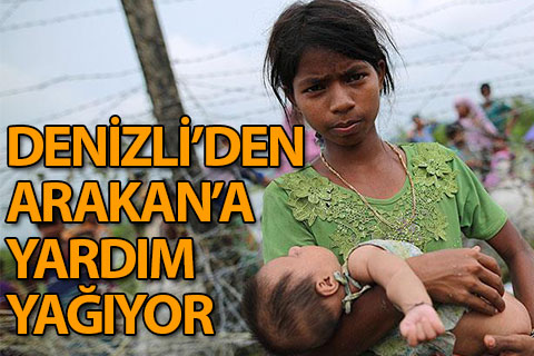 Denizli’den Arakanlı Müslümanlara yardım yağıyor