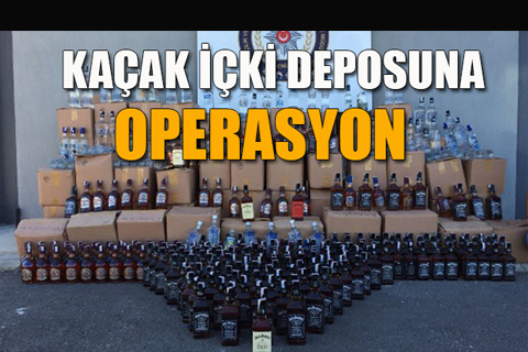 Kaçak içkilerin dağıtımı için depo kurmuşlar