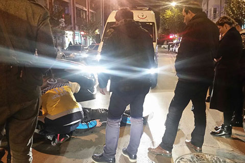 Çaybaşı’nda motosiklet kazası