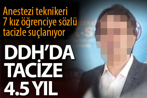 Anestezi teknikeri 7 kız öğrenciye sözlü tacizle suçlanıyor