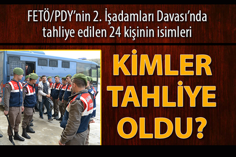 FETÖ/PDY’nin 2. İşadamları Davası’nda tahliye edilen 24 kişinin isimleri