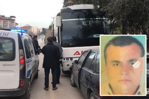 Direksiyon başında kalp krizi geçiren servis şoförü hayatını kaybetti
