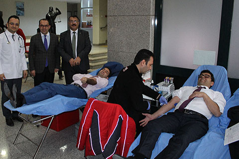Adliyede kan bağışı kampanyası düzenlendi