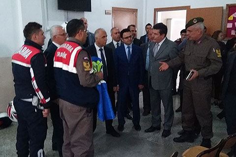 Vali Karahan motosiklet eğitimi seminerinde