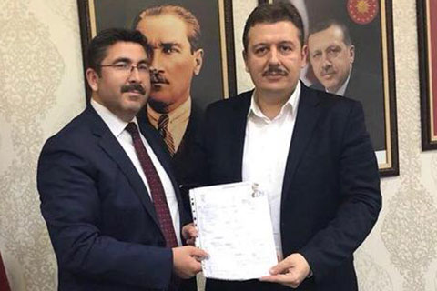 Hasan Oymak aday adaylığı başvurusunu yaptı