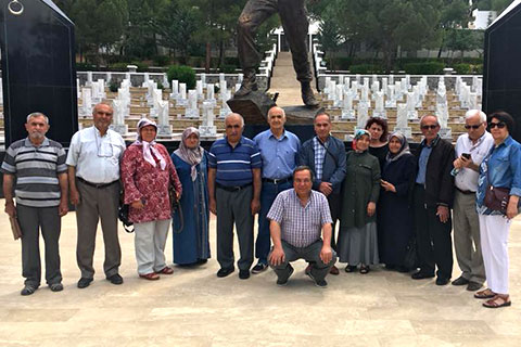 Çallı gaziler, şehit düşen komutanlarını unutmadı