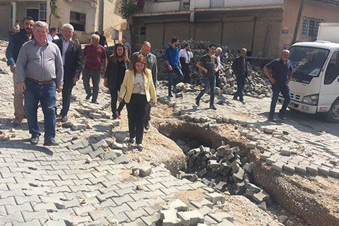 Güney’de incelemelerde bulundu