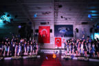 Yüksekçıta öğrencileri kep fırlattı