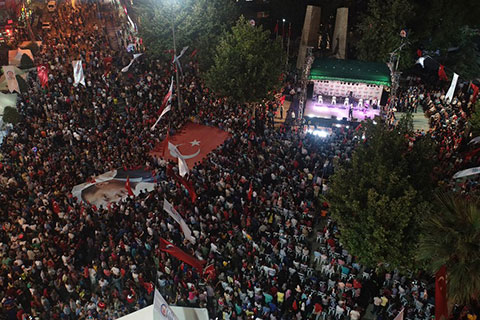15 Temmuz zaferi kutladı