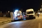 Ambulans kazaya giderken kaza yaptı
