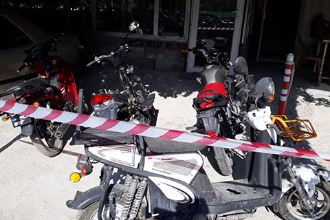 Motosiklet hırsızı polisten kaçamadı