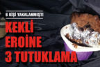 Kekin içine sakladıkları eroinle yakalananlardan 3’ü tutuklandı