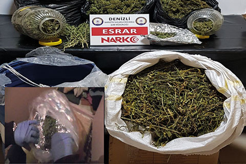 Polisten esrar operasyonu, 4 tutuklu