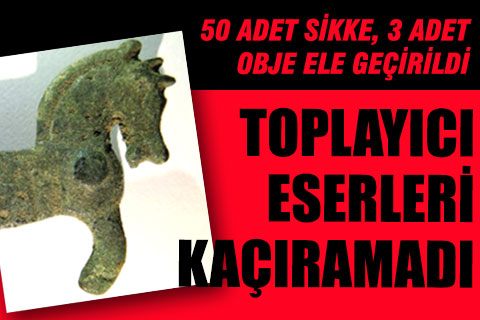 Tarihi eser kaçakçısı, kaçamadı