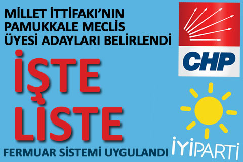 CHP Pamukkale Belediye Meclis Üyesi Adayları belirlendi