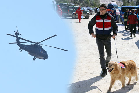 Muğla’daki maden göçüğüne hava desteği Denizli’den gitti