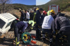 Hakimiyetini kaybetti, şarampole devrildi