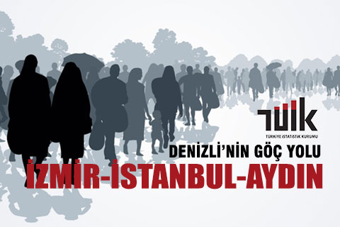 TÜİK Denizli’nin göç istatistik bilgilerini yayımladı