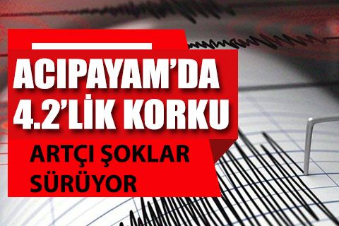 Acıpayam’da 4.2 büyüklüğünde deprem meydana geldi