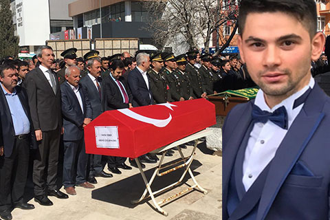 Kaza kurşunu kurbanı astsubay toprağa verildi