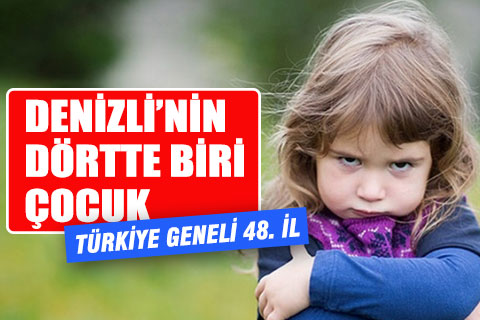 TÜİK verilerine göre Denizli’nin yaklaşık 4’te 1’i çocuk